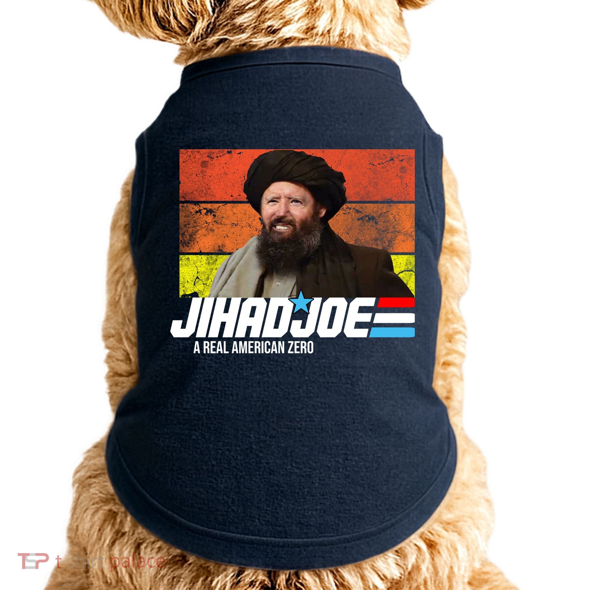 Jhad Joe A Real American Zero Anti Biden Funny Doggie Tank