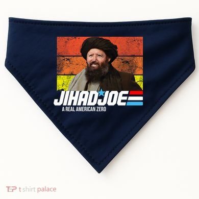 Jhad Joe A Real American Zero Anti Biden Funny USA-Made Doggie Bandana