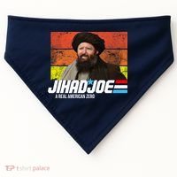 Jhad Joe A Real American Zero Anti Biden Funny USA-Made Doggie Bandana thumb 0