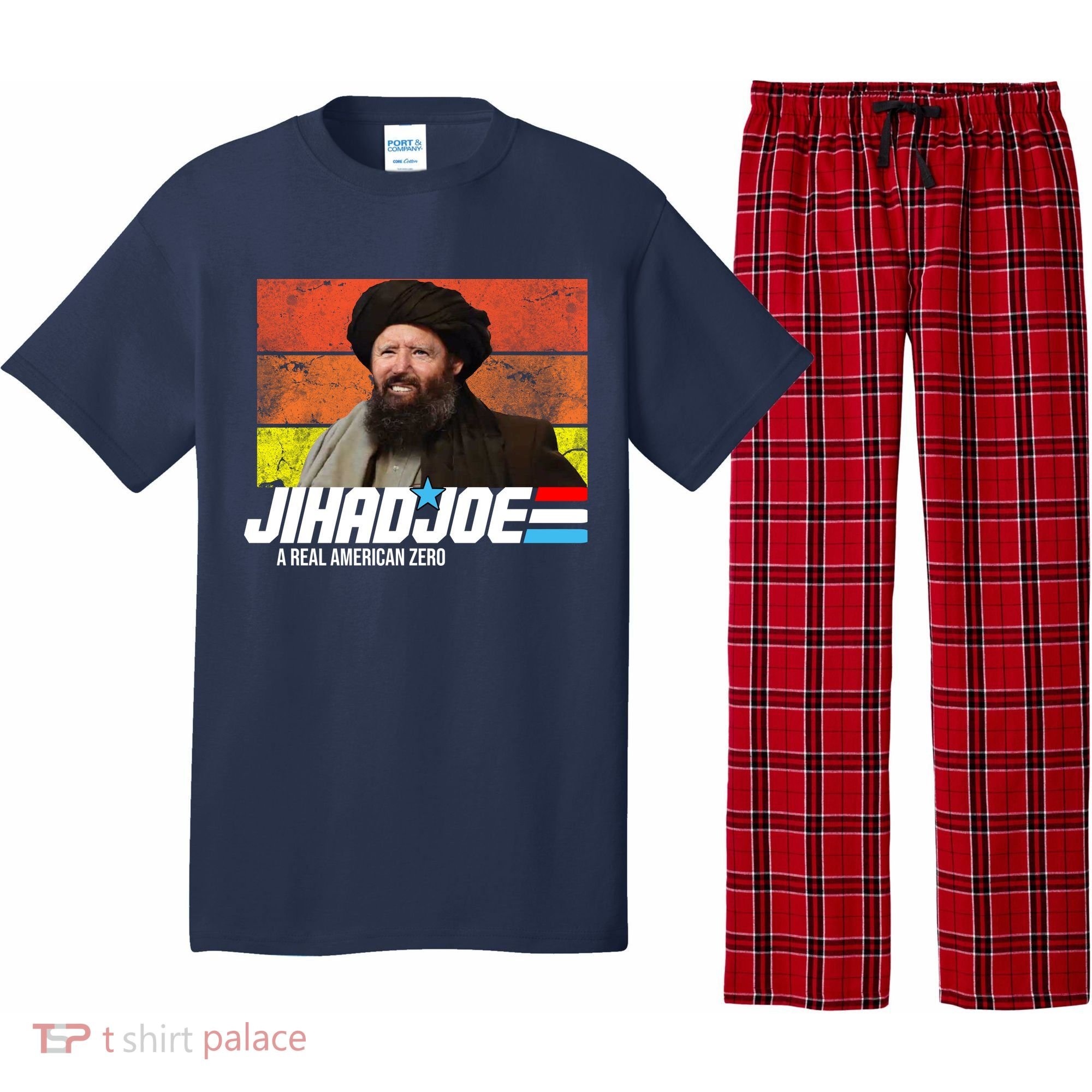 Jhad Joe A Real American Zero Anti Biden Funny Pajama Set