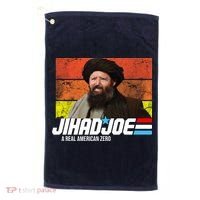 Jhad Joe A Real American Zero Anti Biden Funny Golf Towel thumb 0