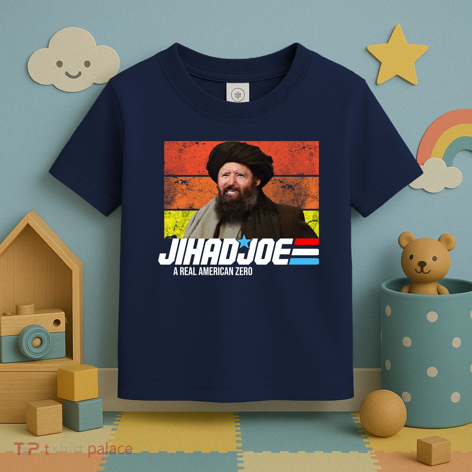 Jhad Joe A Real American Zero Anti Biden Funny Toddler T-Shirt