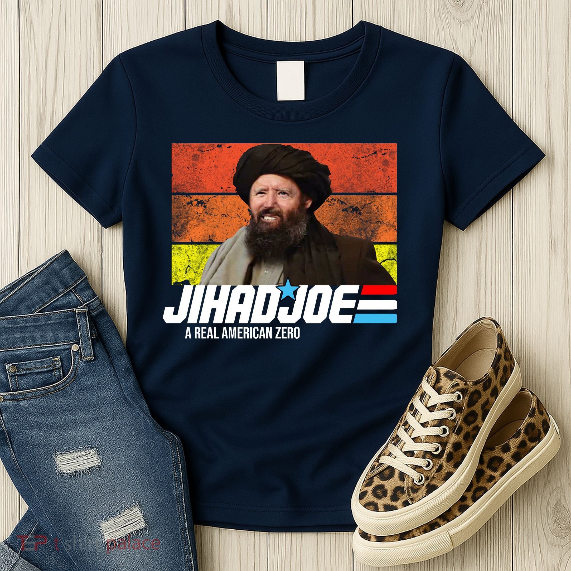 Jhad Joe A Real American Zero Anti Biden Funny Women's T-Shirt