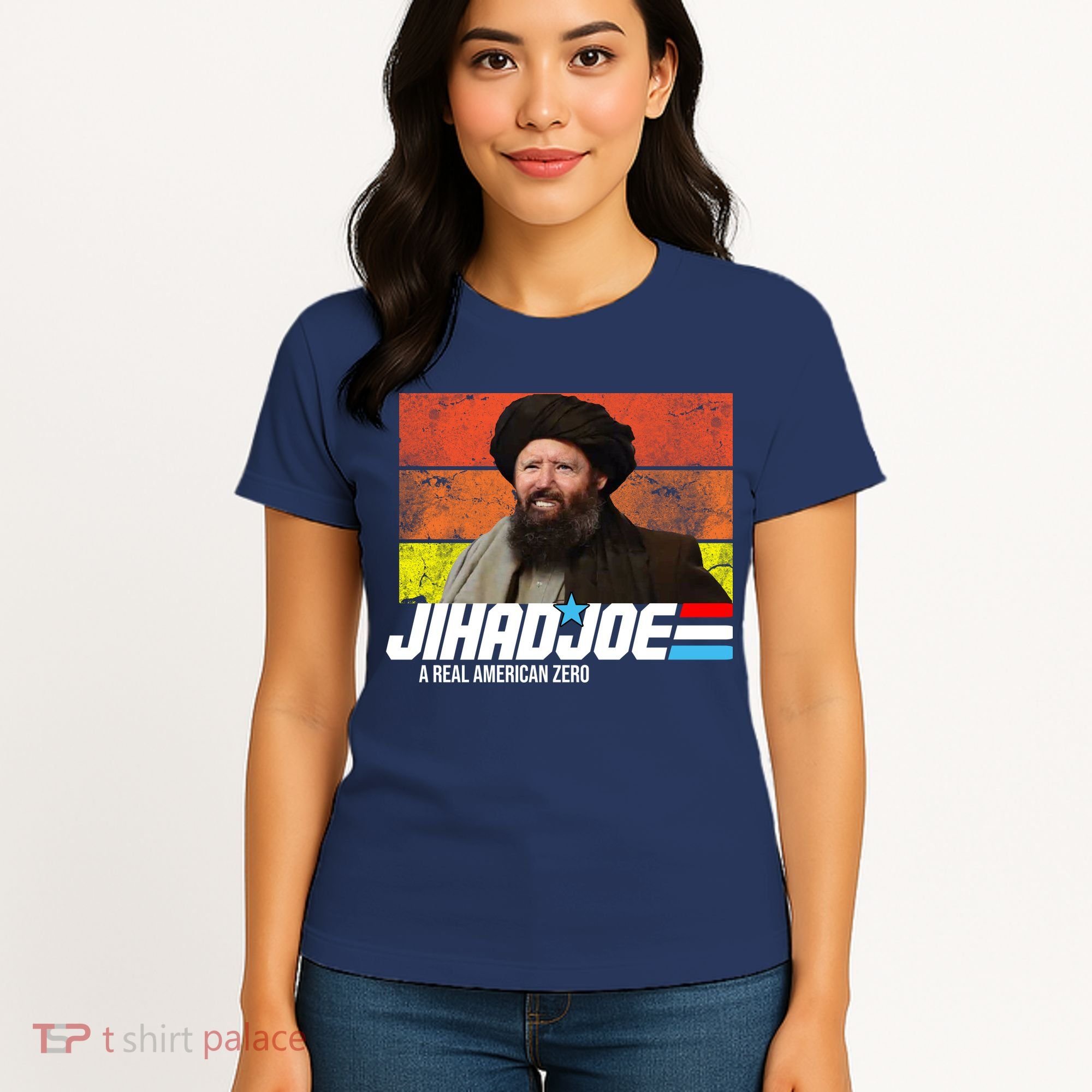 Jhad Joe A Real American Zero Anti Biden Funny Women's T-Shirt