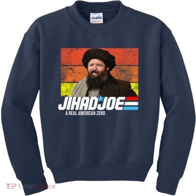 Jhad Joe A Real American Zero Anti Biden Funny Kids Sweatshirt