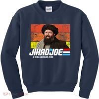 Jhad Joe A Real American Zero Anti Biden Funny Kids Sweatshirt thumb 0