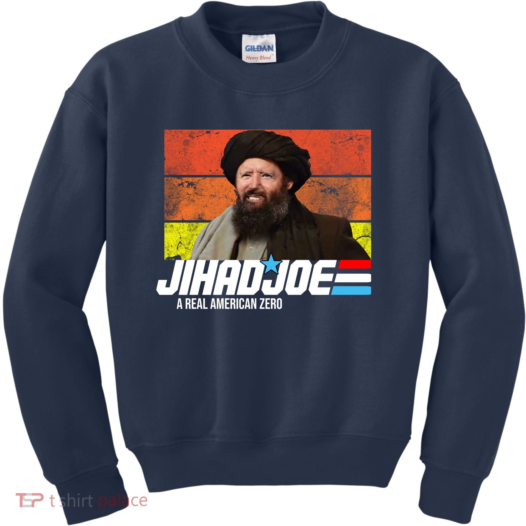 Jhad Joe A Real American Zero Anti Biden Funny Kids Sweatshirt