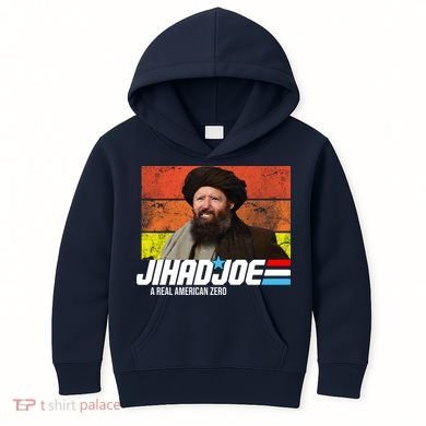 Jhad Joe A Real American Zero Anti Biden Funny Kids Hoodie