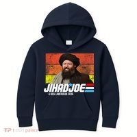 Jhad Joe A Real American Zero Anti Biden Funny Kids Hoodie thumb 0