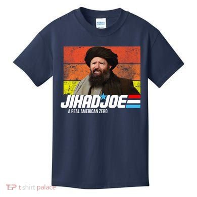 Jhad Joe A Real American Zero Anti Biden Funny Kids T-Shirt