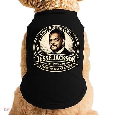 Jesse Jackson Civil Rights Icon 1941-2026 Doggie Tank