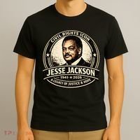 Jesse Jackson Civil Rights Icon 1941-2026 T-Shirt thumb 3