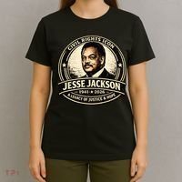 Jesse Jackson Civil Rights Icon 1941-2026 T-Shirt thumb 4