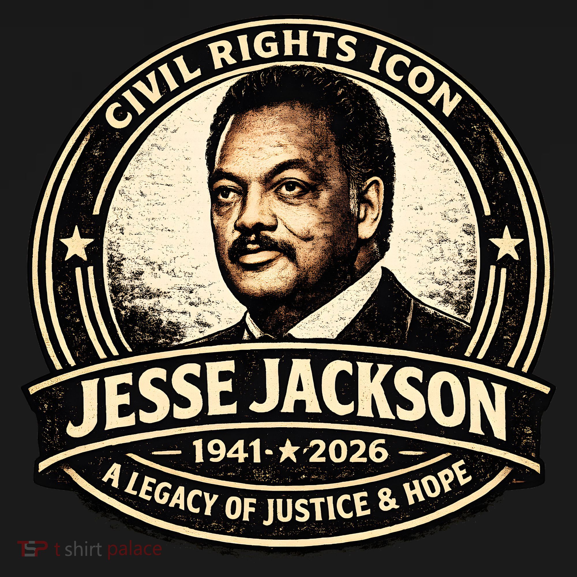 Jesse Jackson Civil Rights Icon 1941-2026 Coaster