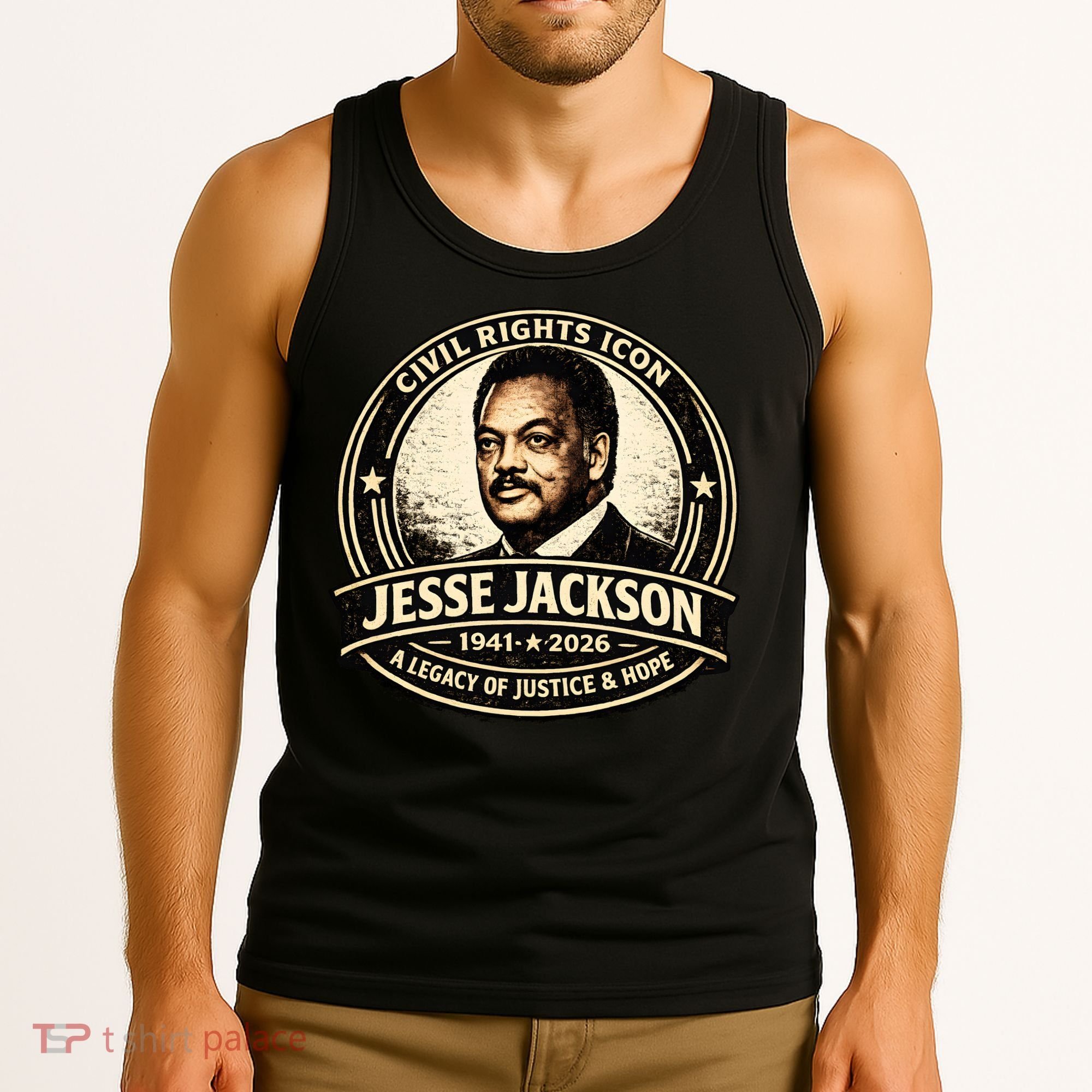 Jesse Jackson Civil Rights Icon 1941-2026 Tank Top
