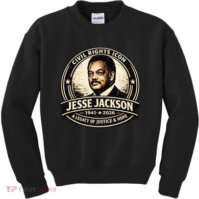 Jesse Jackson Civil Rights Icon 1941-2026 Kids Sweatshirt
