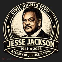 Jesse Jackson Civil Rights Icon 1941-2026 Kids Long Sleeve Plaid Pajama Set thumb 2