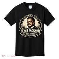 Jesse Jackson Civil Rights Icon 1941-2026 Kids T-Shirt thumb 0