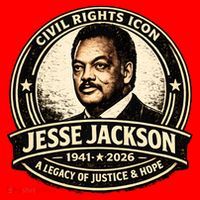 Jesse Jackson Civil Rights Icon 1941-2026 Santa Hat thumb 1