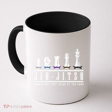 Jiu Jitsu Chess Black Belt Mma Mixed Martial Arts Gift Coffee Mug