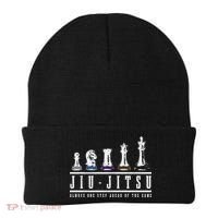 Jiu Jitsu Chess Black Belt Mma Mixed Martial Arts Gift Beanie thumb 0