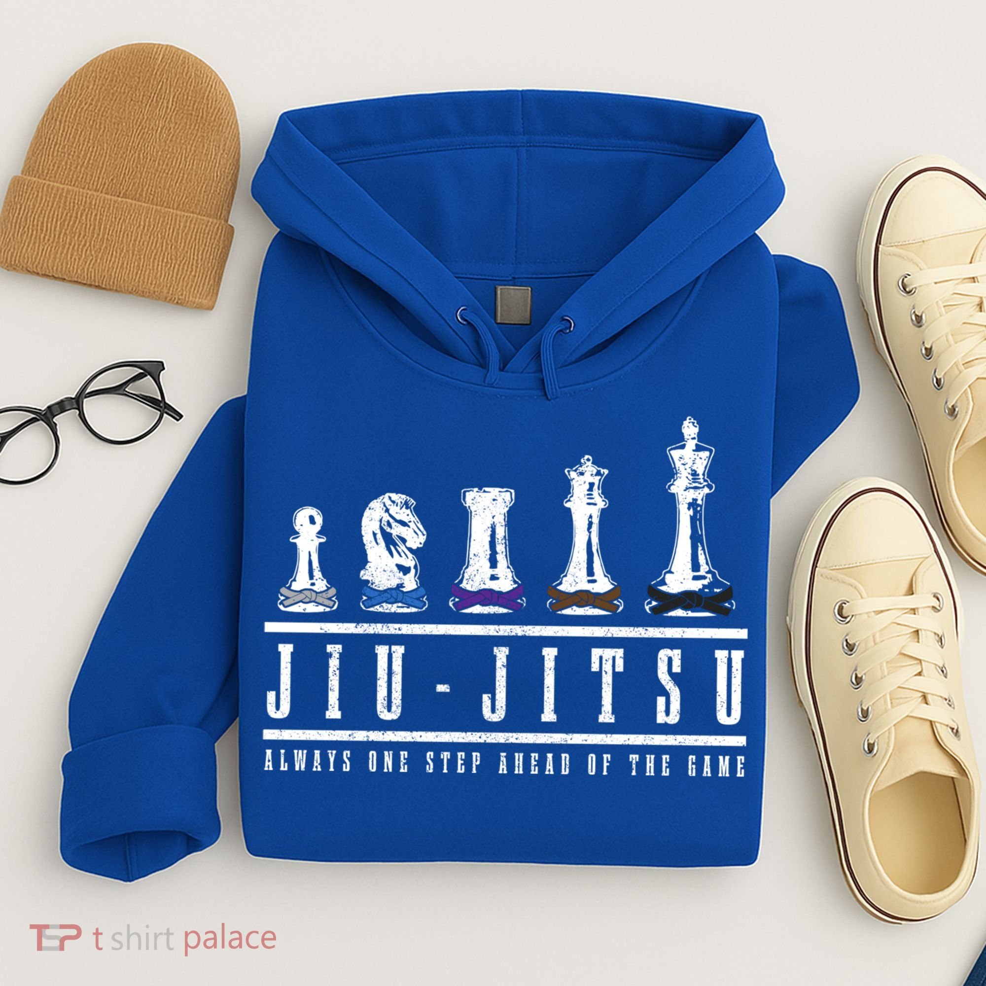 Jiu Jitsu Chess Black Belt Mma Mixed Martial Arts Gift Hoodie