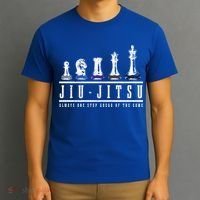 Jiu Jitsu Chess Black Belt Mma Mixed Martial Arts Gift T-Shirt thumb 3