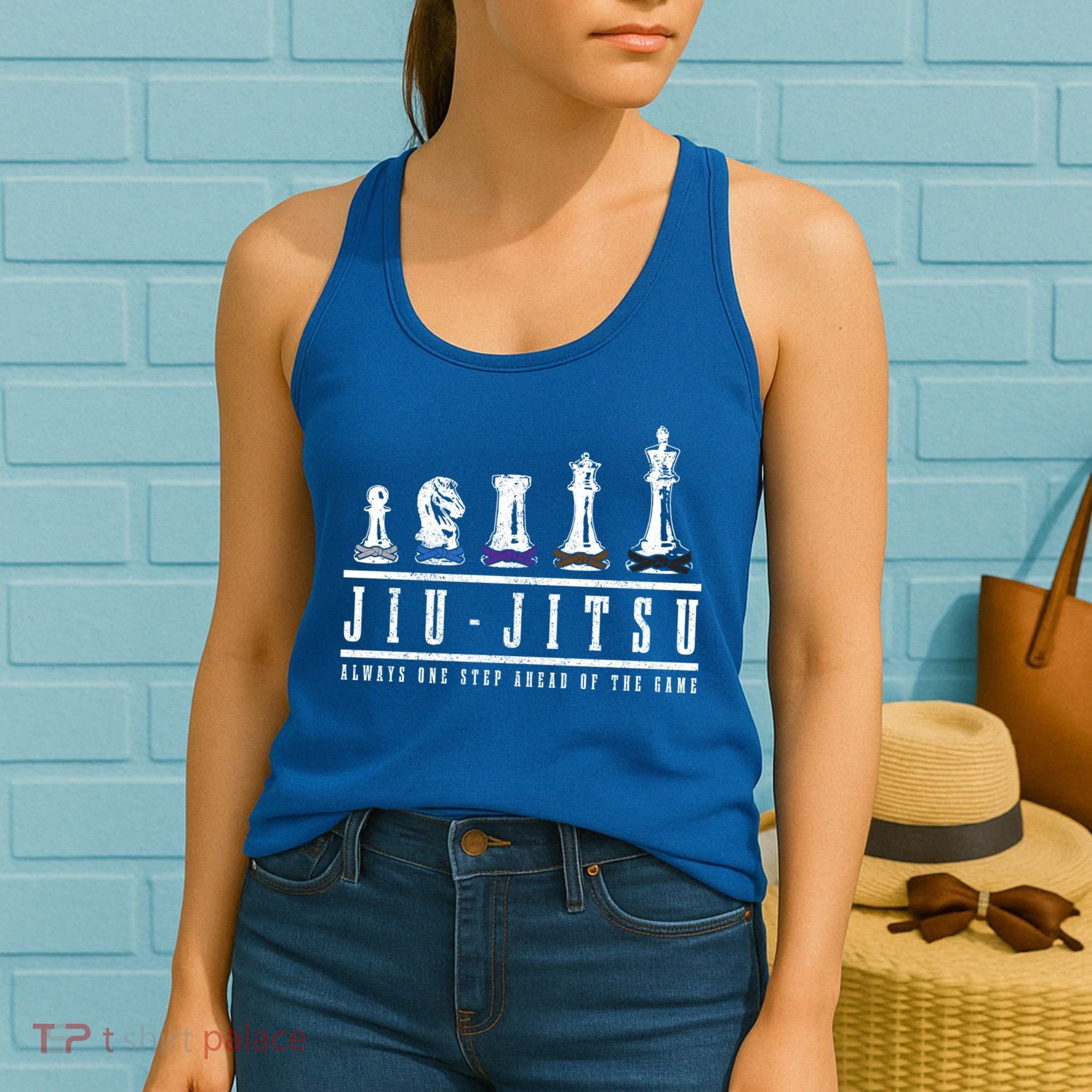 Jiu Jitsu Chess Black Belt Mma Mixed Martial Arts Gift Women's Tank Top