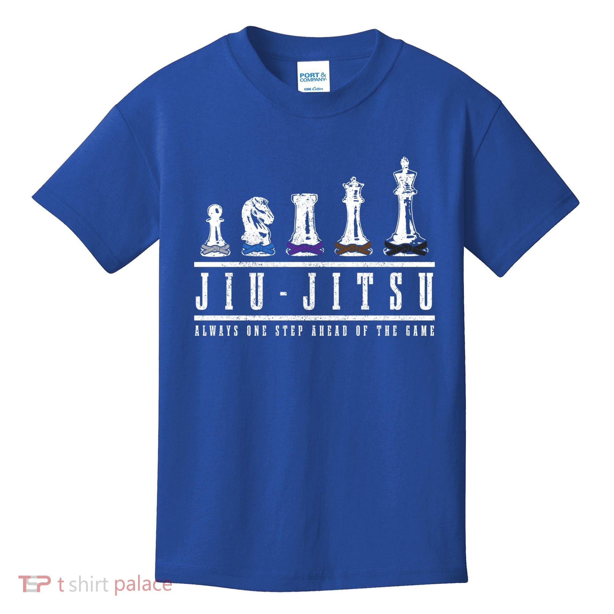 Jiu Jitsu Chess Black Belt Mma Mixed Martial Arts Gift Kids T-Shirt