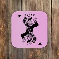 Joker Jester Clown Card Poker Playing Wild Card Gift Coaster thumb 0