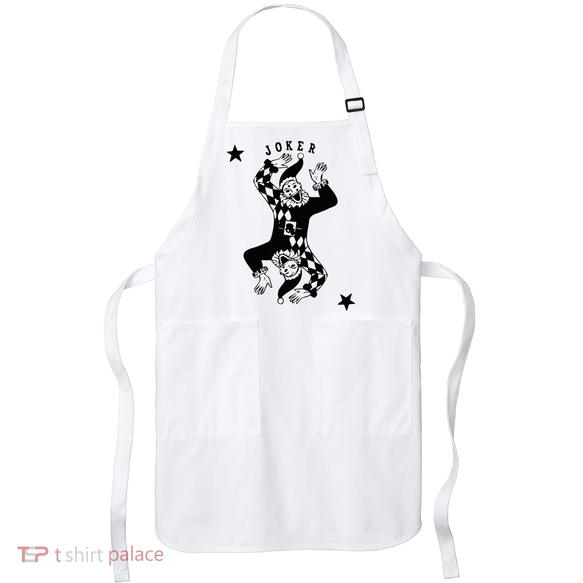 Joker Jester Clown Card Poker Playing Wild Card Gift Apron