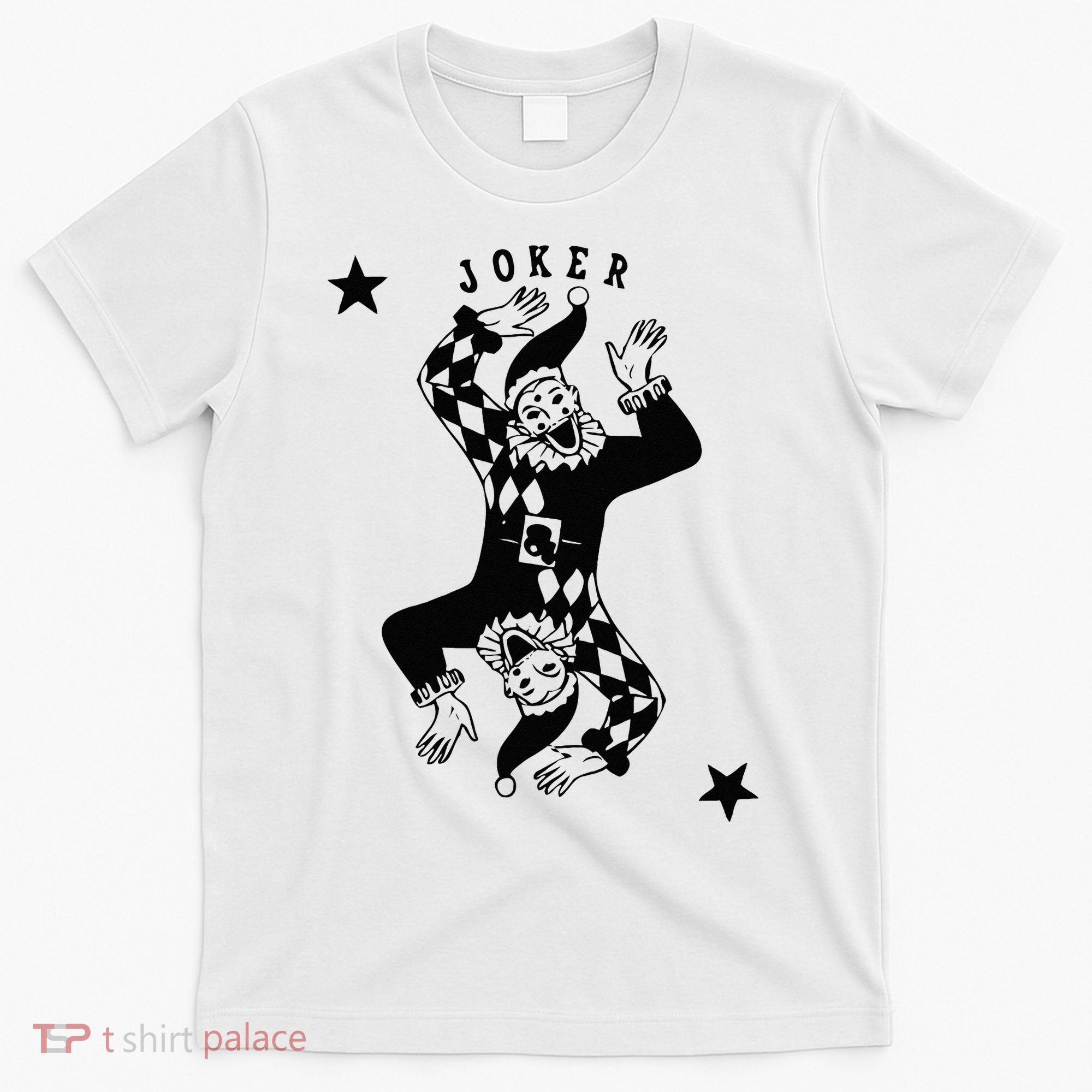 Joker Jester Clown Card Poker Playing Wild Card Gift T-Shirt