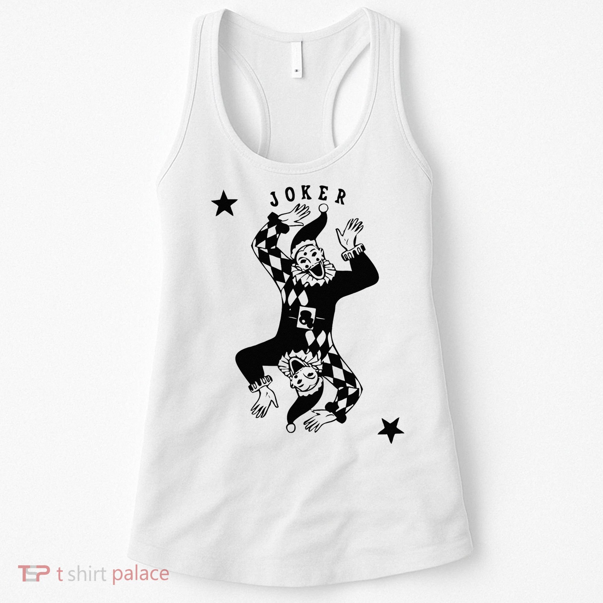 Joker Jester Clown Card Poker Playing Wild Card Gift Women's Tank Top