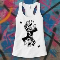 Joker Jester Clown Card Poker Playing Wild Card Gift Women's Tank Top thumb 3