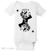 Joker Jester Clown Card Poker Playing Wild Card Gift Baby Bodysuit thumb 0