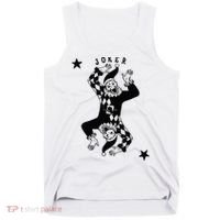 Joker Jester Clown Card Poker Playing Wild Card Gift Tank Top thumb 0