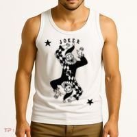 Joker Jester Clown Card Poker Playing Wild Card Gift Tank Top thumb 3