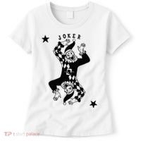 Joker Jester Clown Card Poker Playing Wild Card Gift Women's T-Shirt thumb 0