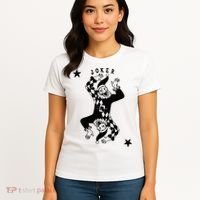 Joker Jester Clown Card Poker Playing Wild Card Gift Women's T-Shirt thumb 4