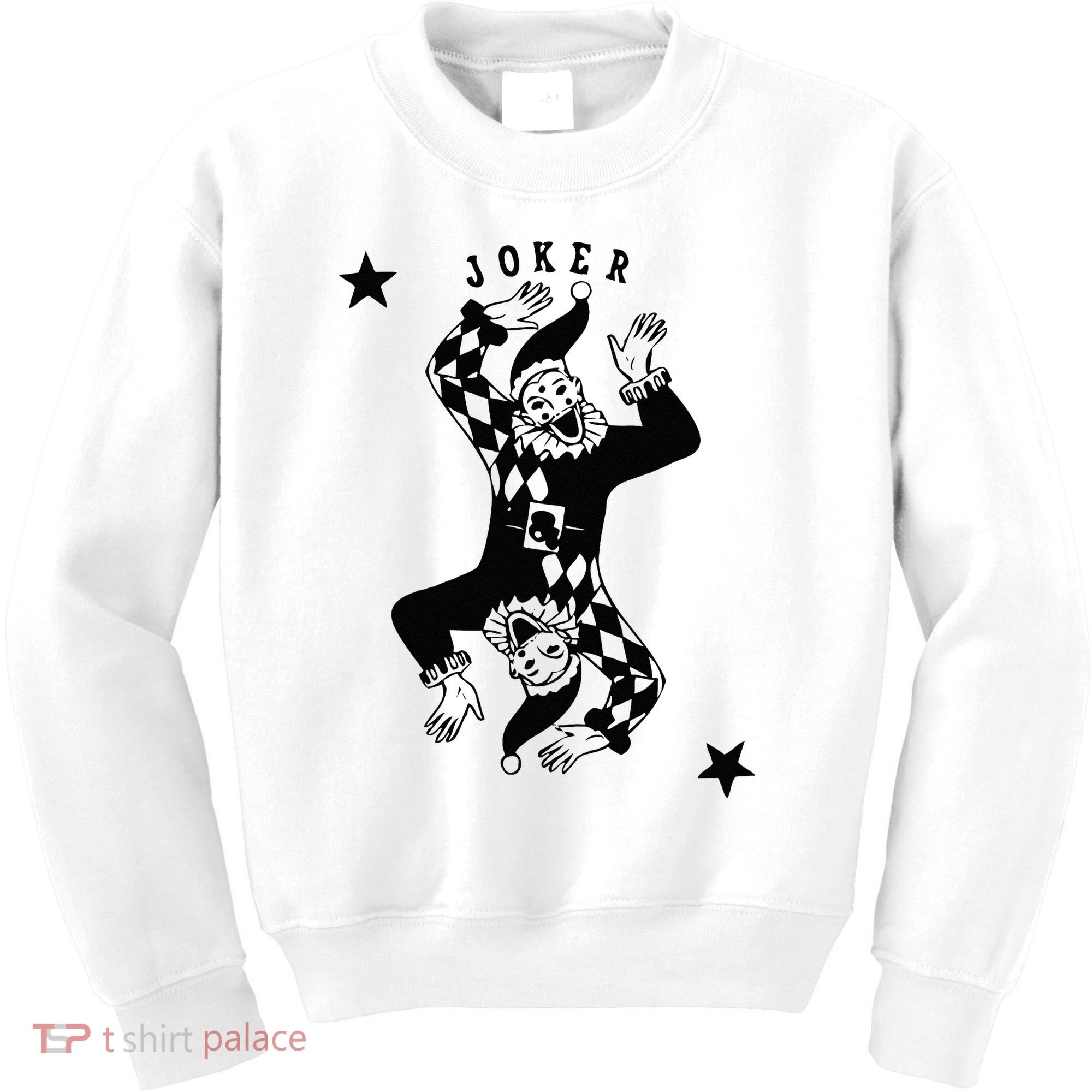 Joker Jester Clown Card Poker Playing Wild Card Gift Kids Sweatshirt