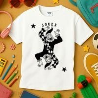 Joker Jester Clown Card Poker Playing Wild Card Gift Kids T-Shirt thumb 3