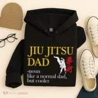 Jiu Jitsu Dad Noun Like A Normal Dad But Cooler Bbj Mma Hoodie thumb 4