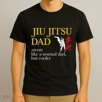 Jiu Jitsu Dad Noun Like A Normal Dad But Cooler Bbj Mma T-Shirt thumb 3
