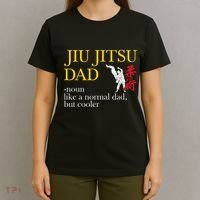 Jiu Jitsu Dad Noun Like A Normal Dad But Cooler Bbj Mma T-Shirt thumb 4