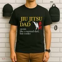 Jiu Jitsu Dad Noun Like A Normal Dad But Cooler Bbj Mma T-Shirt thumb 6