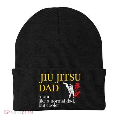 Jiu Jitsu Dad Noun Like A Normal Dad But Cooler Bbj Mma Beanie