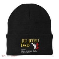 Jiu Jitsu Dad Noun Like A Normal Dad But Cooler Bbj Mma Beanie thumb 0