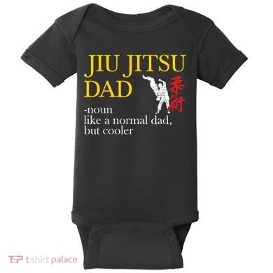 Jiu Jitsu Dad Noun Like A Normal Dad But Cooler Bbj Mma Baby Bodysuit
