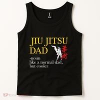 Jiu Jitsu Dad Noun Like A Normal Dad But Cooler Bbj Mma Tank Top thumb 2