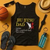 Jiu Jitsu Dad Noun Like A Normal Dad But Cooler Bbj Mma Tank Top thumb 4